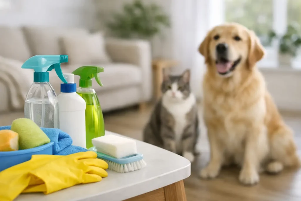 Are Cleaning Products Safe for Pets at Home?