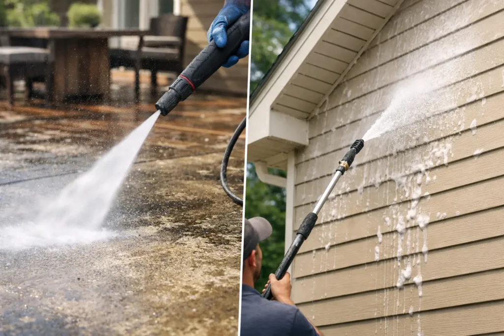Power Washing vs Soft Washing for Your Home